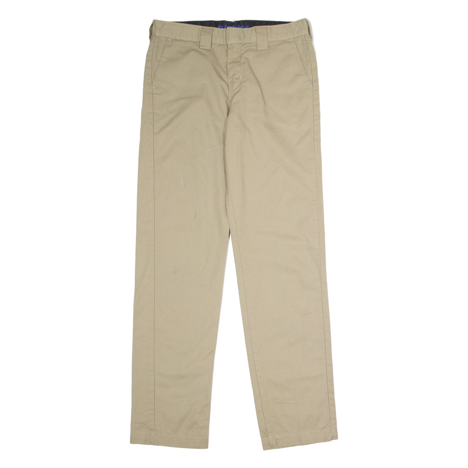 DICKIES Flex Workwear Mens Twill Trousers Beige Slim Tapered W30 L30