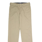 DICKIES Flex Workwear Mens Twill Trousers Beige Slim Tapered W30 L30