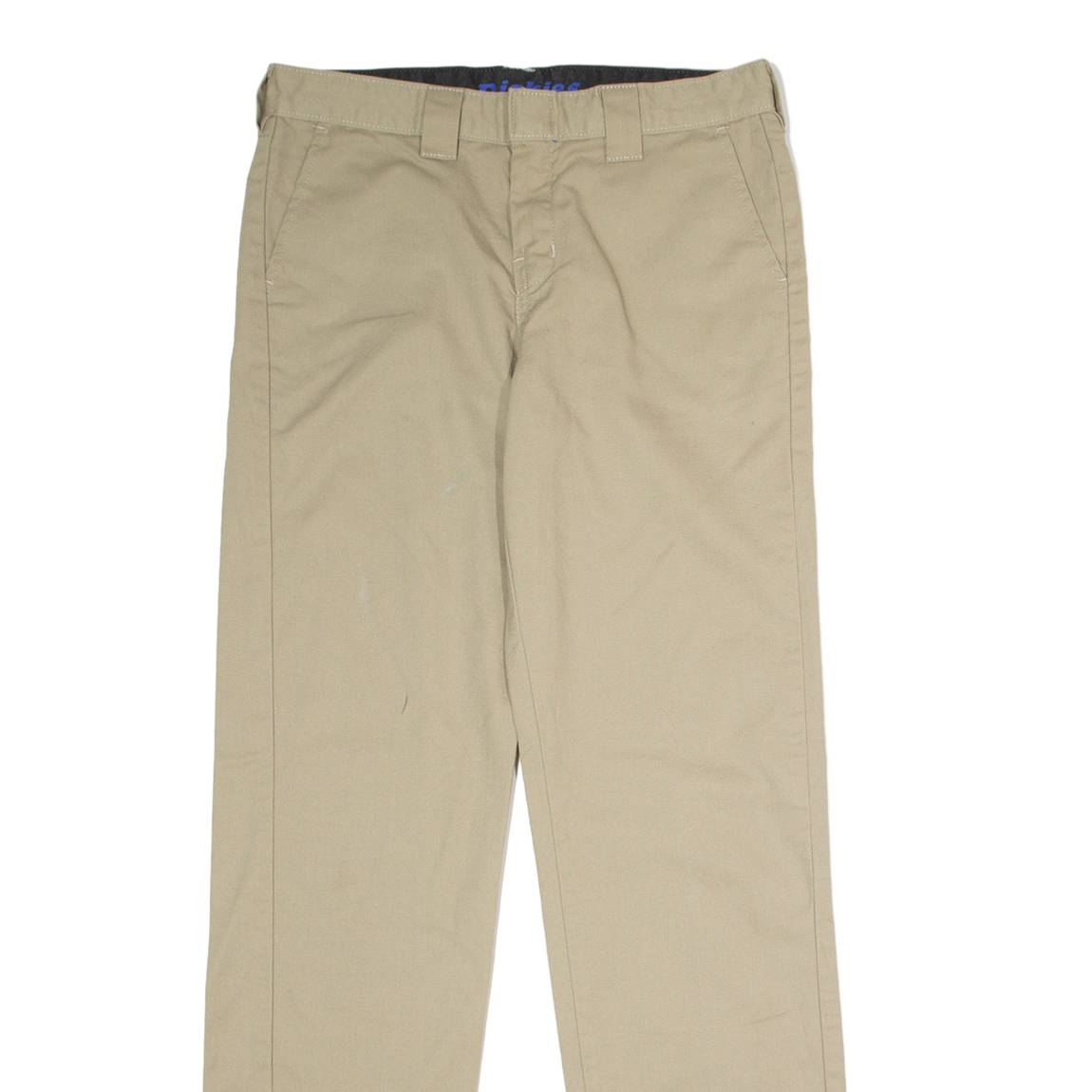 DICKIES Flex Workwear Mens Twill Trousers Beige Slim Tapered W30 L30
