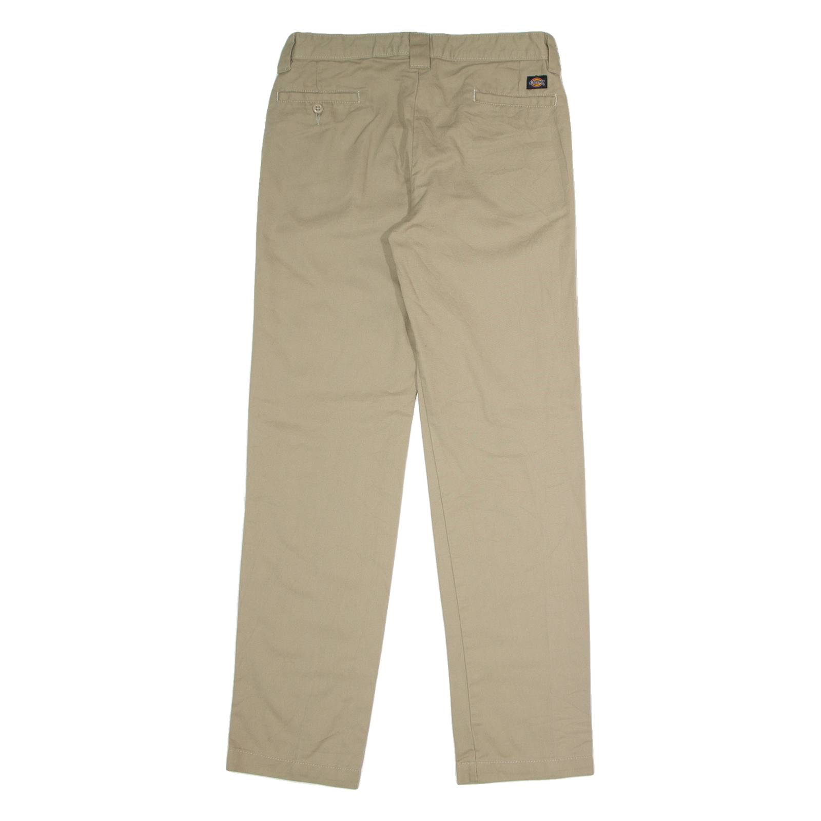 DICKIES Flex Workwear Mens Twill Trousers Beige Slim Tapered W30 L30