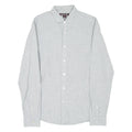 MICHAEL KORS Slim Fit Mens Plain Shirt Grey Long Sleeve S