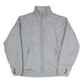 COLUMBIA Mens Grey Jacket M Polyester Blend Plain Zip Outdoor Warm Lightweight