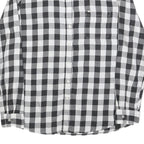 LEE Womens Black & White Check Shirt M Button-Up Casual Cotton Blend