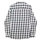 LEE Womens Black & White Check Shirt M Button-Up Casual Cotton Blend