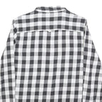 LEE Womens Black & White Check Shirt M Button-Up Casual Cotton Blend