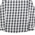 LEE Womens Black & White Check Shirt M Button-Up Casual Cotton Blend