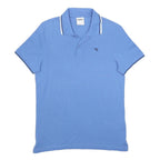 DIADORA Mens Blue Polo Shirt XS Cotton Short Sleeve Classic Fit Tipped Collar
