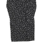 DKNY Womens Black & White Polka Dot Day Dress Polyester Blend Long Sleeve Knee