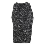 DKNY Womens Black & White Polka Dot Day Dress Polyester Blend Long Sleeve Knee