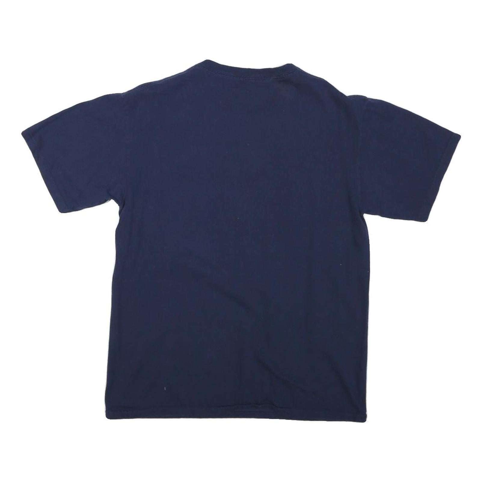 NFL Mens Blue Denver Broncos Graphic T-Shirt M Short Sleeve Crew Neck Football