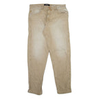 REPLAY Mens Jeans Beige Regular Tapered Stone Wash W32 L32