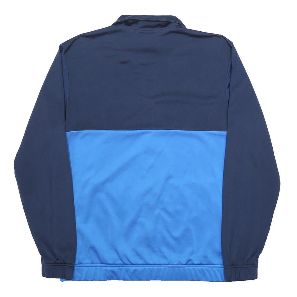 ADIDAS Mens Blue & Navy Casual Zip Jacket L Polyester Sportswear