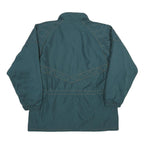 SYSTEM Womens Green Zip Jacket UK 20 Nylon Plain Winter Outdoor Casual