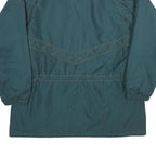 SYSTEM Womens Green Zip Jacket UK 20 Nylon Plain Winter Outdoor Casual