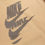 NIKE Mens Beige Pullover M Logo Print Cotton Blend Crew Neck Sweatshirt