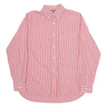 TOMMY HILFIGER Mens Shirt Red Striped Long Sleeve S