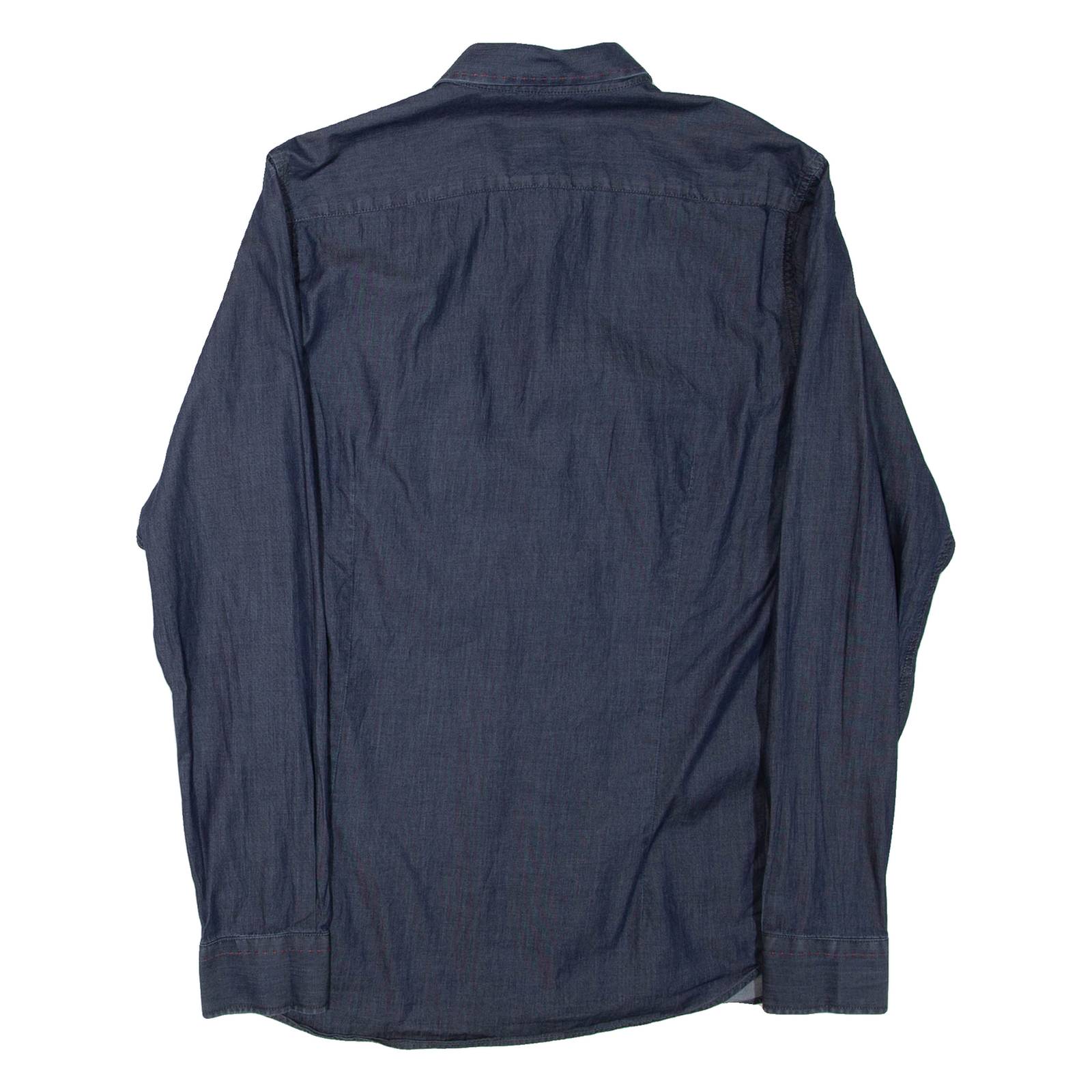 TED BAKER Mens Plain Shirt Blue Long Sleeve S