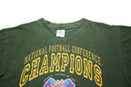 TOUR CHAMP Mens Green National Football Conference Champions Packers T-Shirt XL