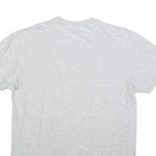 ADIDAS Mens Grey Cotton Blend T-Shirt M Short Sleeve Crew Neck Flag Logo Graphic