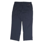 DICKIES Mens Cotton Blend Navy Regular Straight Trousers W36 L30 Workwear