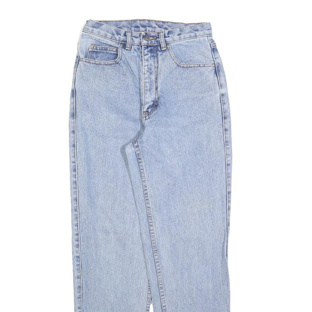 TEDDYS Womens Regular Light Blue Denim Jeans W25 L30 Cotton Blend Zip