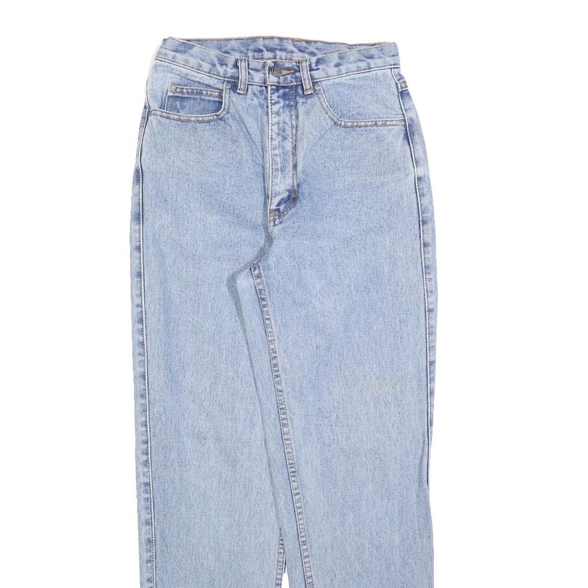 TEDDYS Womens Regular Light Blue Denim Jeans W25 L30 Cotton Blend Zip