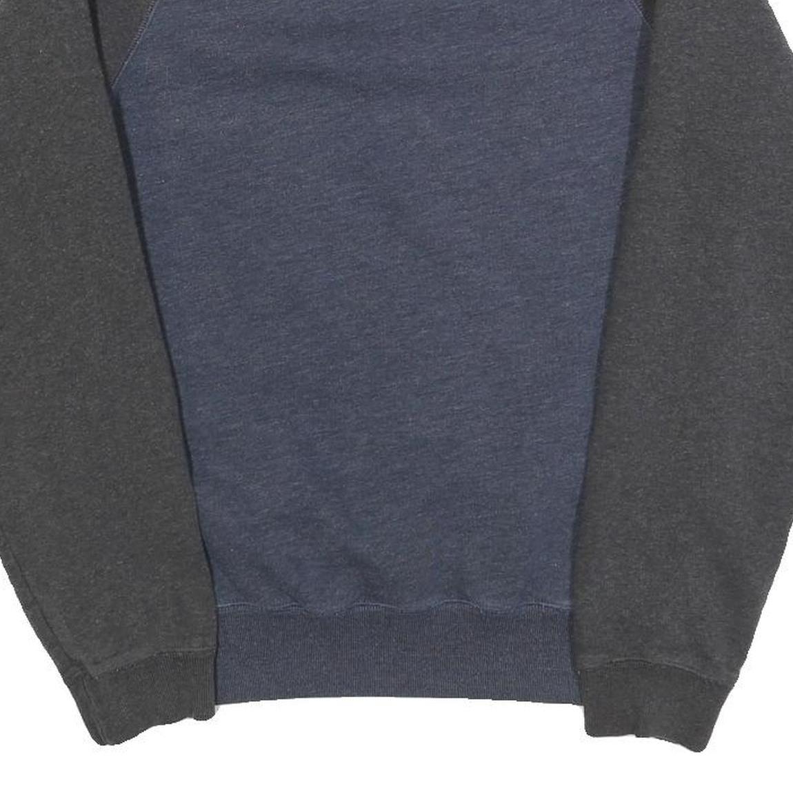 JACK WILLS Mens Blue & Grey Crew Neck XS Cotton Blend Sweatshirt Pullover