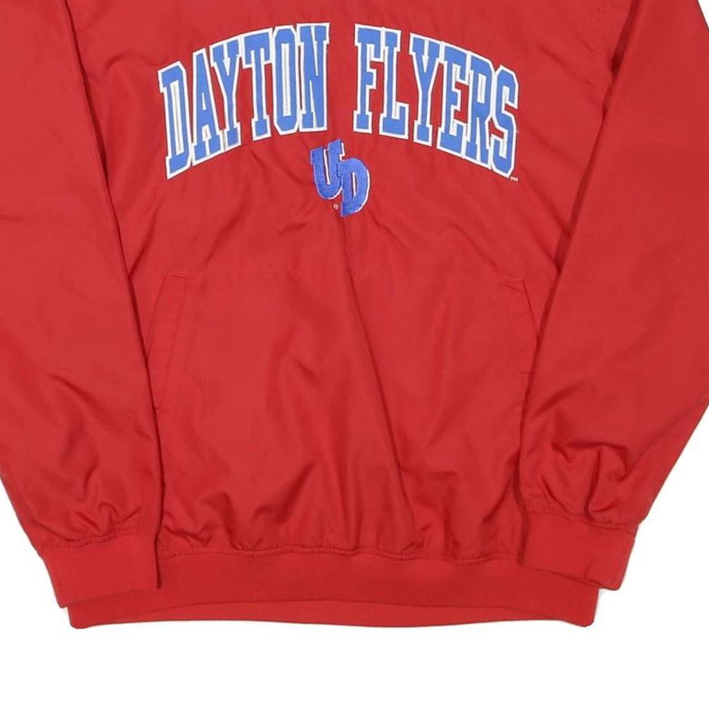NCAA Mens Red Dayton Flyers V-Neck S Polyester Blend Sweatshirt