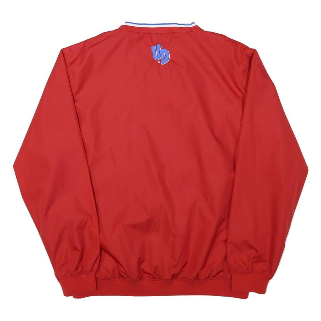 NCAA Mens Red Dayton Flyers V-Neck S Polyester Blend Sweatshirt