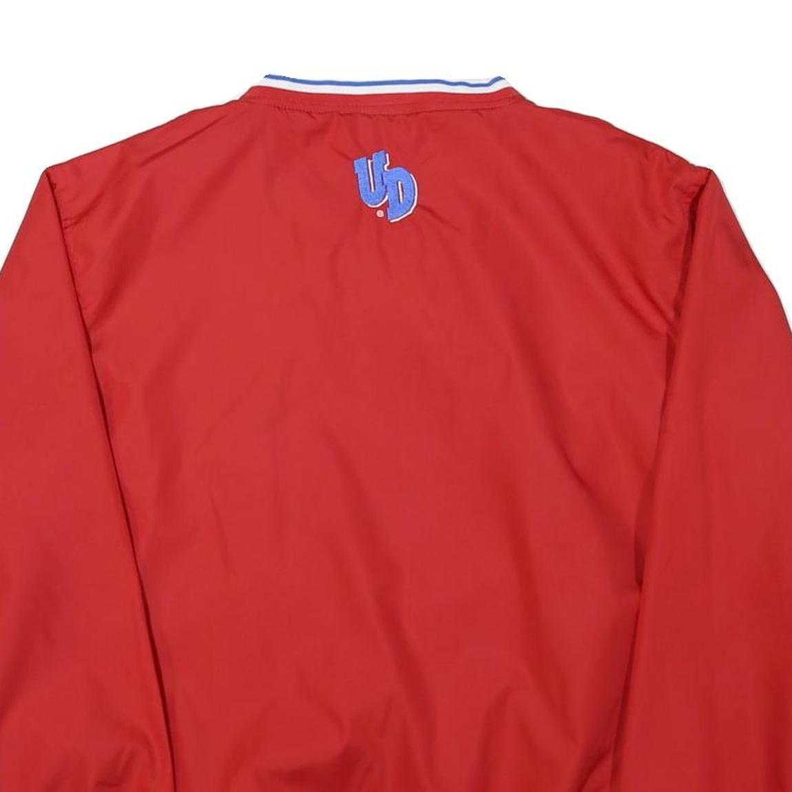 NCAA Mens Red Dayton Flyers V-Neck S Polyester Blend Sweatshirt