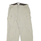 TCM Mens Relaxed Beige Polyester Blend Cargo Trousers W30 L29 Zip Closure