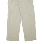 TCM Mens Relaxed Beige Polyester Blend Cargo Trousers W30 L29 Zip Closure