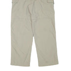 TCM Mens Relaxed Beige Polyester Blend Cargo Trousers W30 L29 Zip Closure