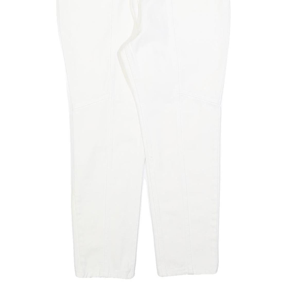 TOP DRESSING Womens White Regular Jeans Denim Button W27 L26 Classic Cotton