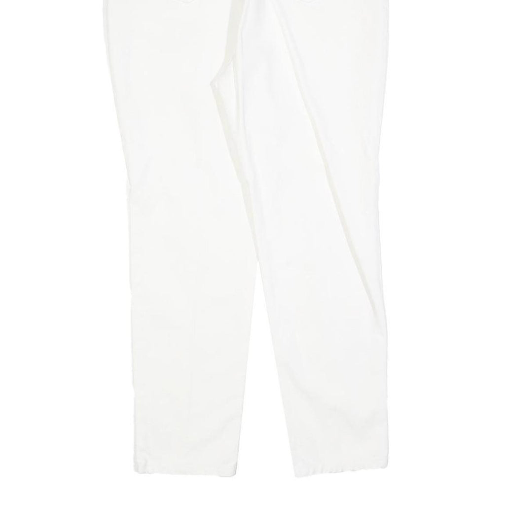 TOP DRESSING Womens White Regular Jeans Denim Button W27 L26 Classic Cotton