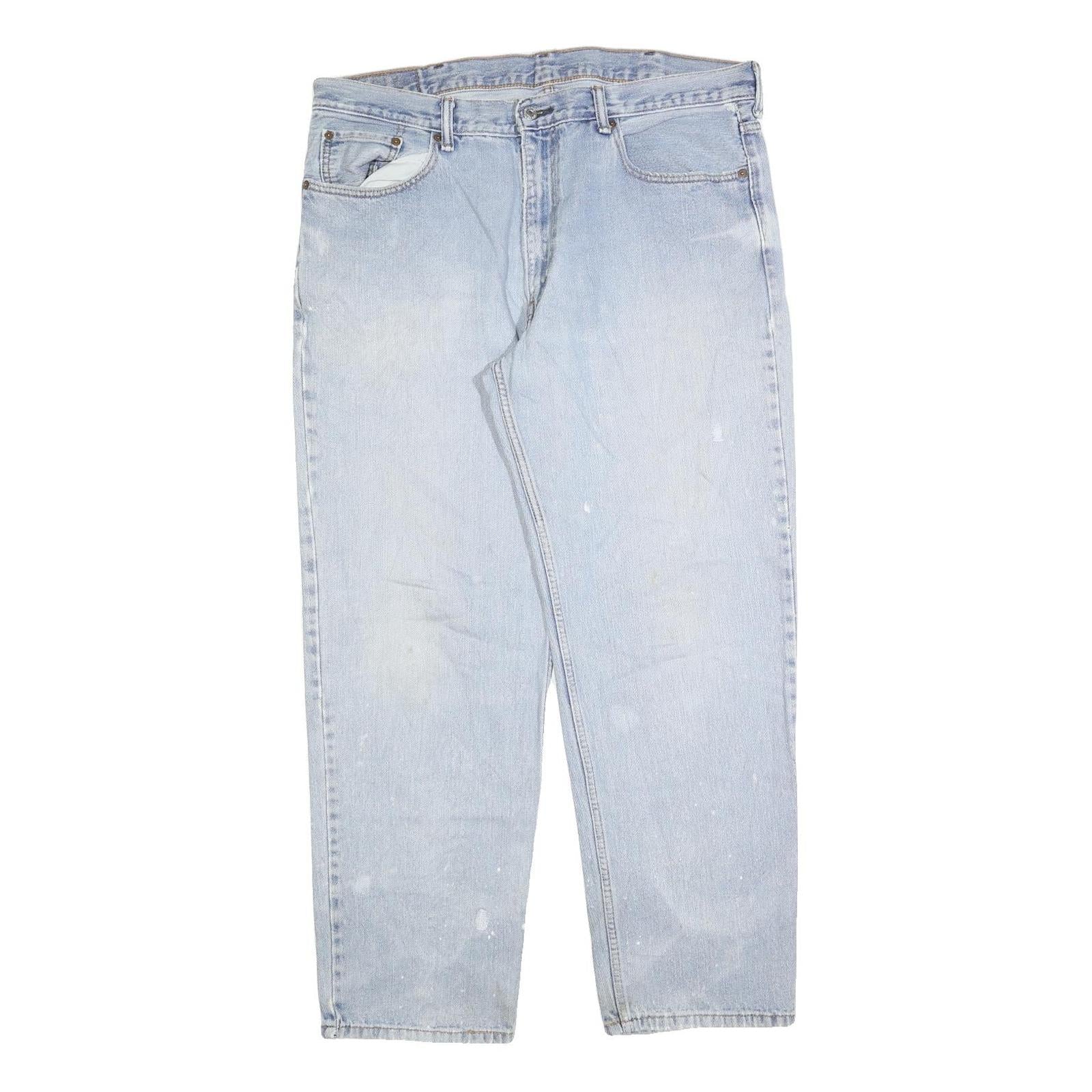 LEVI'S 550 Straight Mens Jeans Blue Relaxed Straight Denim Light W38 L32 Classic