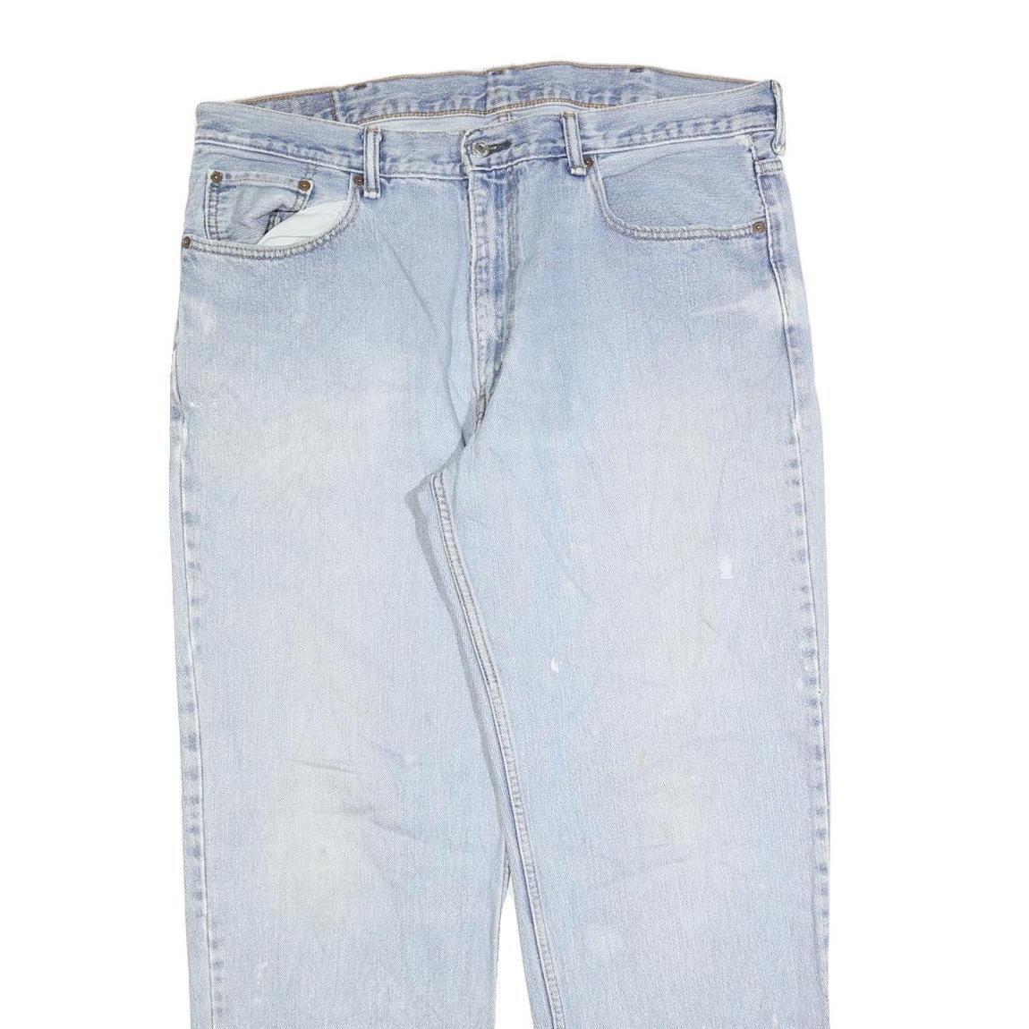 LEVI'S 550 Straight Mens Jeans Blue Relaxed Straight Denim Light W38 L32 Classic