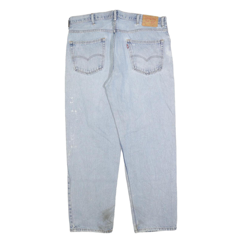LEVI'S 550 Straight Mens Jeans Blue Relaxed Straight Denim Light W38 L32 Classic