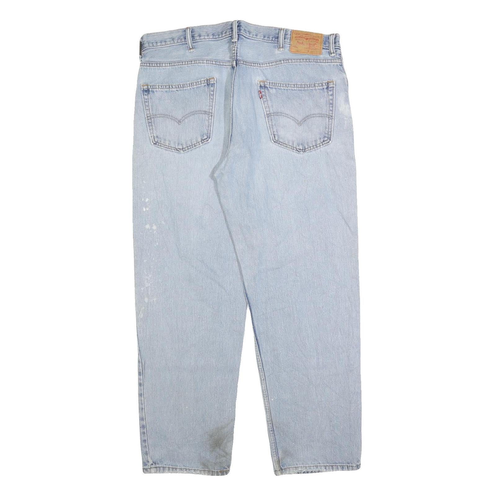 LEVI'S 550 Straight Mens Jeans Blue Relaxed Straight Denim Light W38 L32 Classic