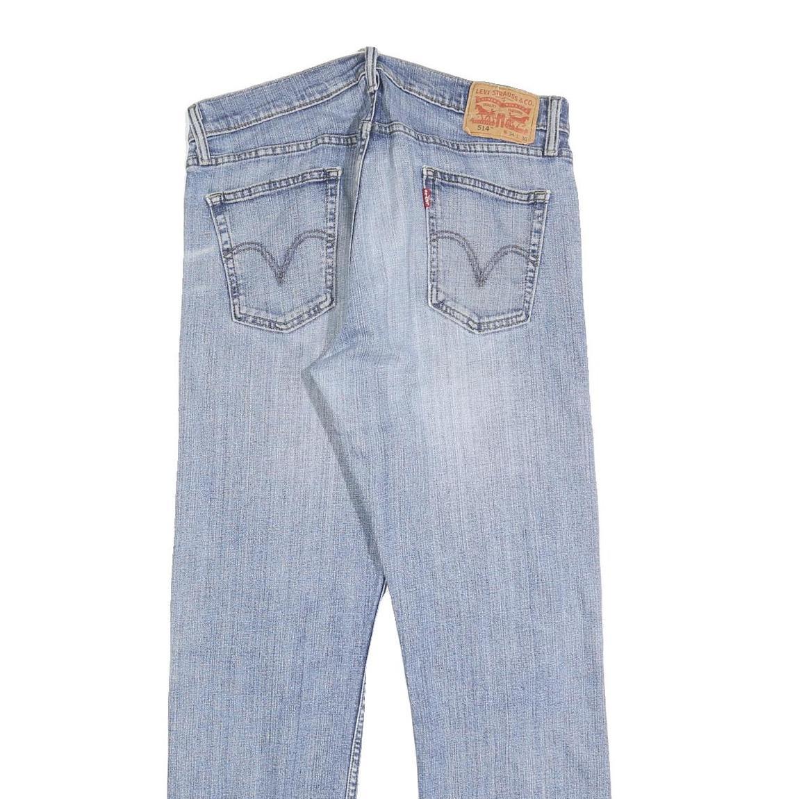 LEVI'S 514 Classic Mens Jeans Blue Classic Straight Denim Medium W34 L30