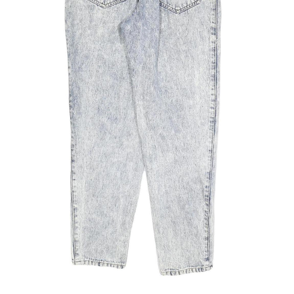 GALAXY Womens Jeans Blue Regular Straight Denim Light W26 L28 Zip Cotton Blend