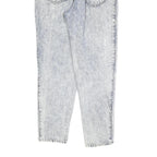 GALAXY Womens Jeans Blue Regular Straight Denim Light W26 L28 Zip Cotton Blend