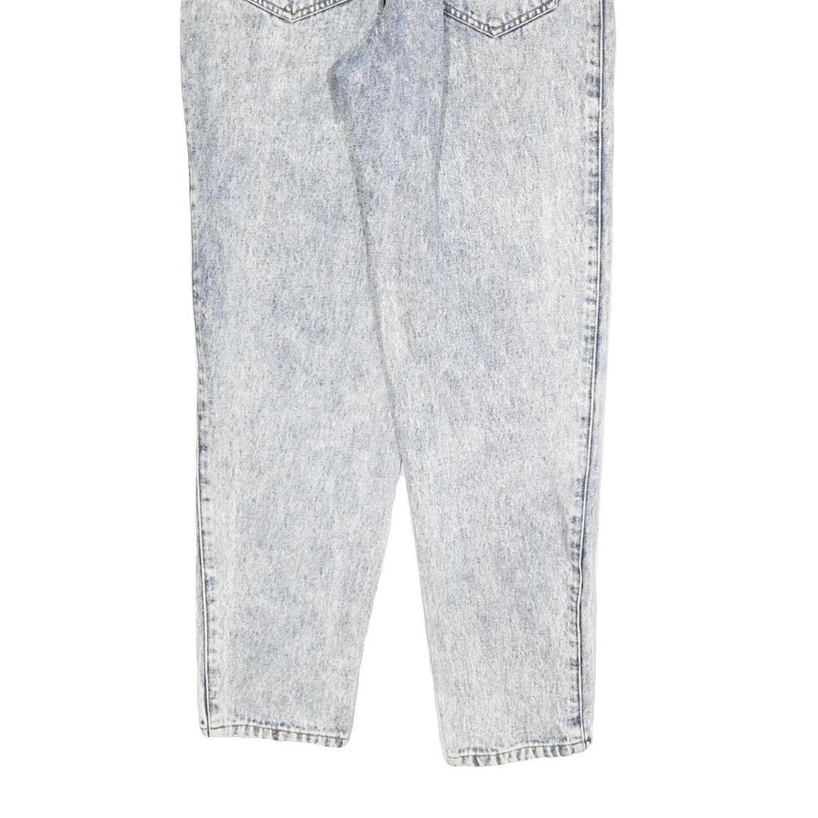 GALAXY Womens Jeans Blue Regular Straight Denim Light W26 L28 Zip Cotton Blend