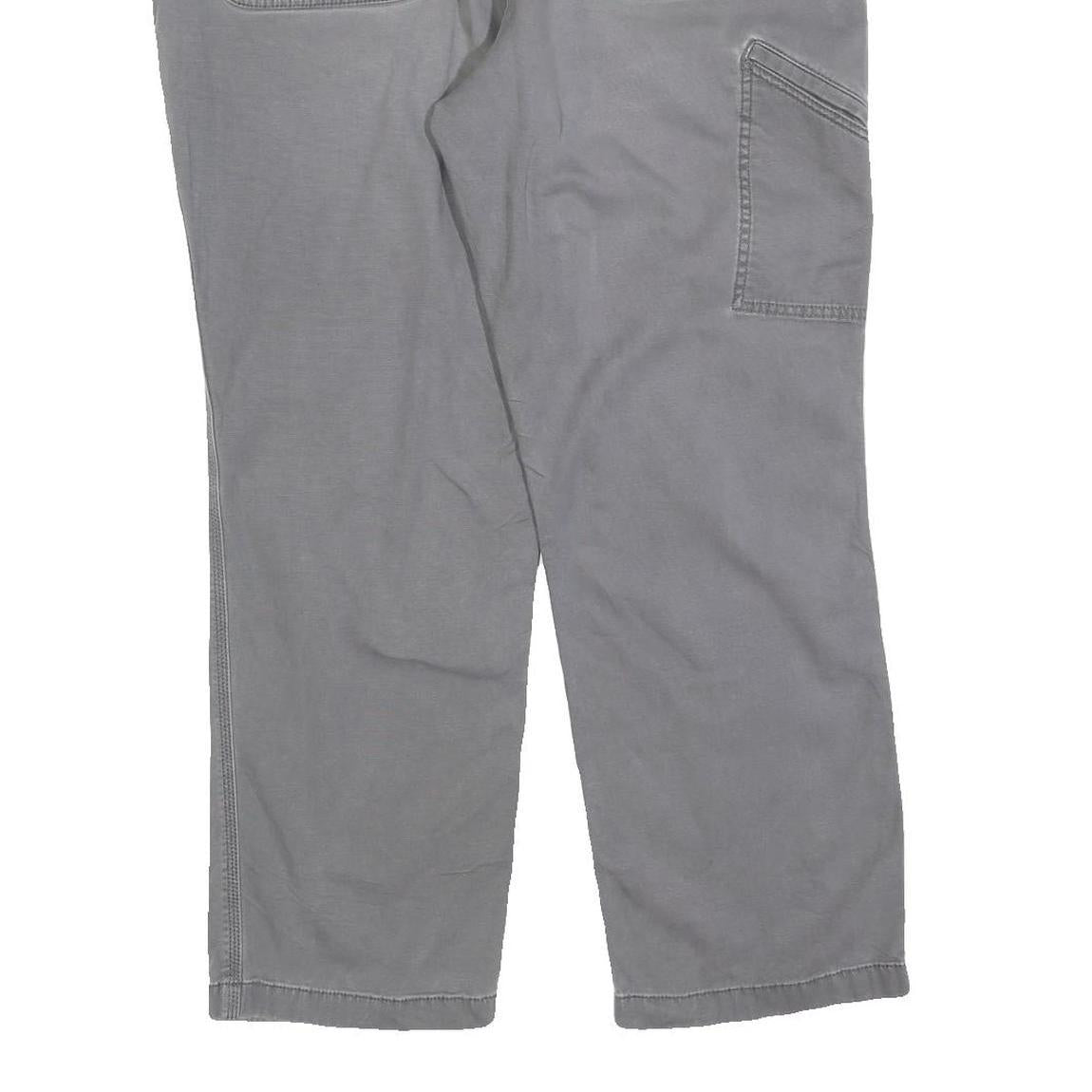 CARHARTT Mens Cotton Blend Grey Relaxed Straight Leg Trousers W38 L30 Workwear