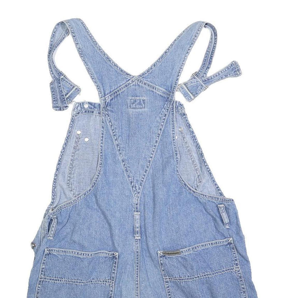 CALVIN KLEIN Womens Blue Cotton Blend Denim Dungarees Regular Fit M W32 L5