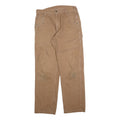 DICKIES Mens Cotton Blend Beige Regular Fit Straight Leg Trousers W33 L34