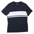J.CREW Mens Navy Blue & White Graphic Modern T-Shirt M Short Sleeve Crew Neck