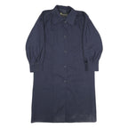 CLAUDE HAVREY Womens Navy Blue Jacket XL Polyester Blend Button Closure Plain
