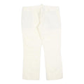 DSQUARED2 Womens Wool Blend White Slim Straight Trousers W34 L27 Elegant Zip