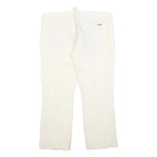 DSQUARED2 Womens Wool Blend White Slim Straight Trousers W34 L27 Elegant Zip